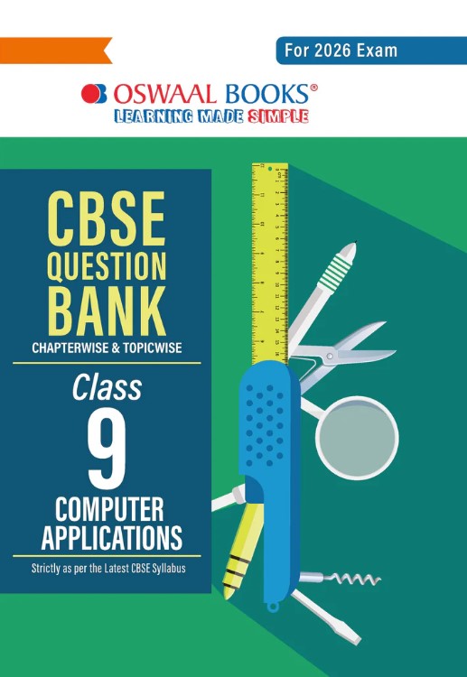 Oswaal CBSE Question Bank Class 9 Computer Applications For 2026 Exam  (Paperback, Oswaal Editorial Board)